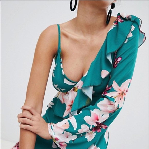 One sleeve Boho midi dress - Picture 1 of 3